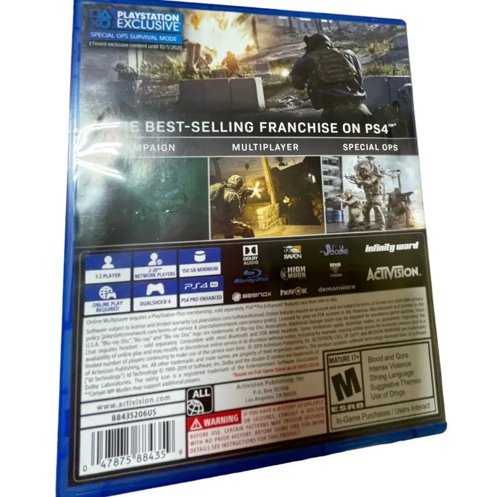 Call of Duty: Modern Warfare Sony Playstation 4 Tested and Working